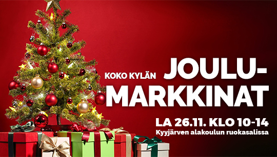 Koko kylän joulumarkkinat 26.11. kello 10-14