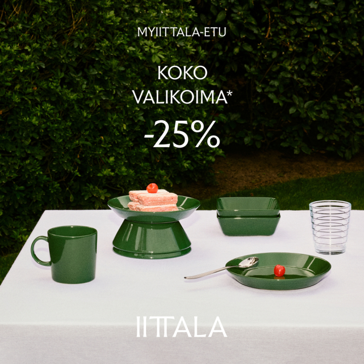 myiittala päivät -25%,l etu sisältää rajauksia