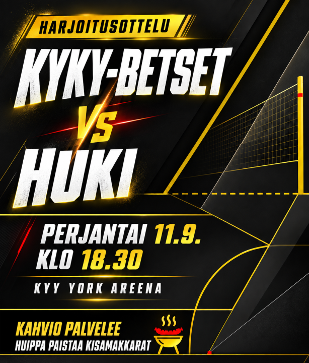KyKy-Betset vs HuKi Jyväskylä Pe 11.9. Klo: 18:30