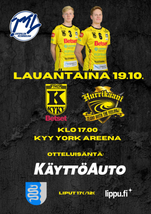 KyKy-Betset vs Hurrikaani Loimaa La 19.10. Klo: 17:00