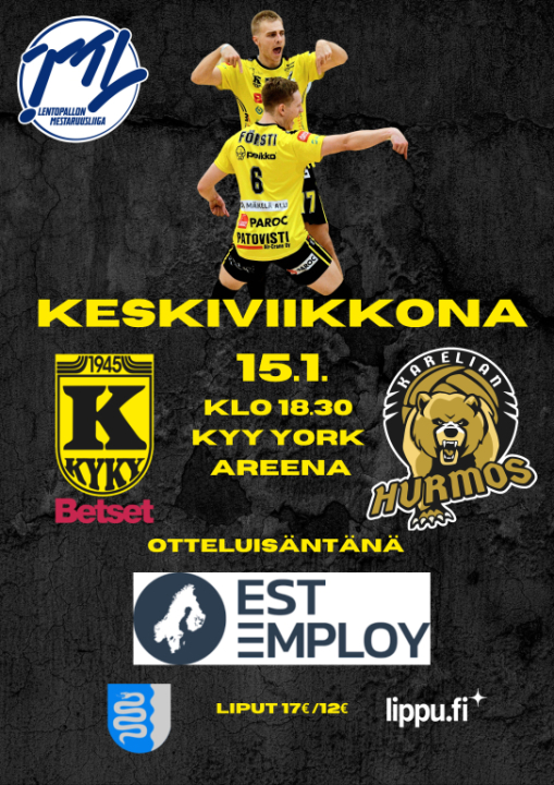 KyKy-Betset vs Karelian Hurmos Ke 15.1. Klo: 18:30