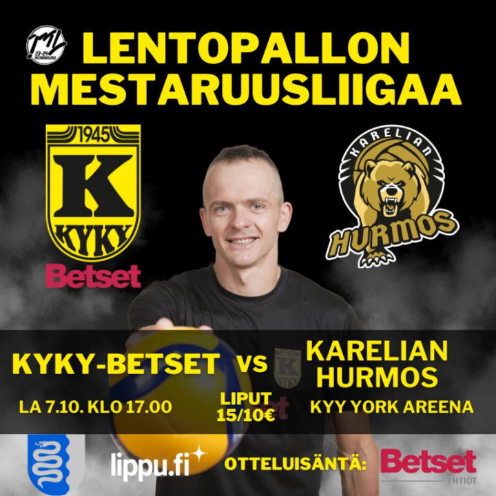 KyKy-Betset vs Karelian Hurmos La 7.10 Klo: 17:00