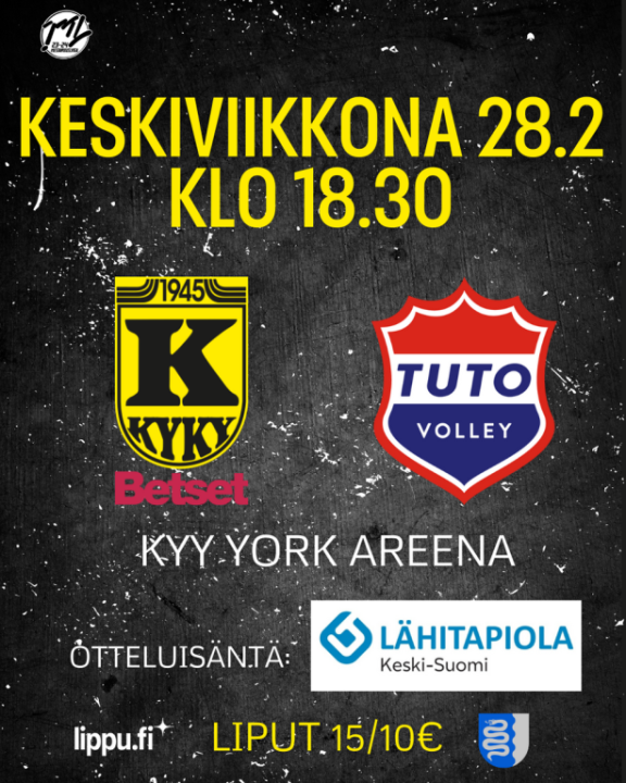 KyKy-Betset vs TUTO Volley Ke 28.2. Klo: 18:30