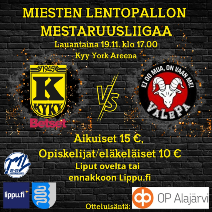 KyKy-Betset vs VaLePa La 19.11. Klo: 17:00
