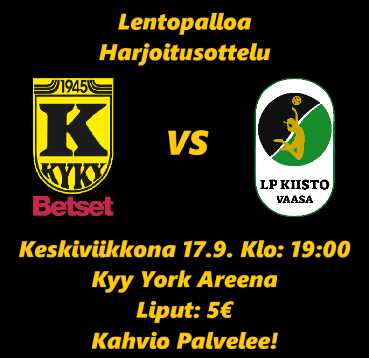 KyKy-Betset vs Vaasan Kiisto 17.9. Klo: 19:00