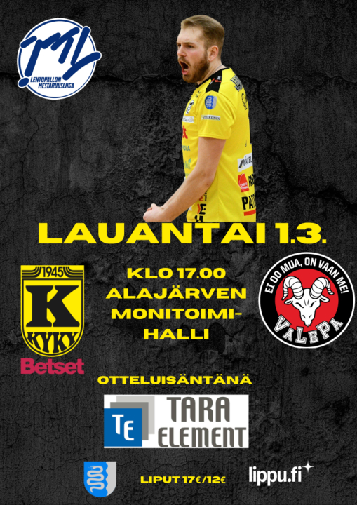 KyKy-Betset vs VaLePa La 1.3. Klo: 17:00