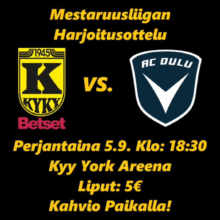 KyKy-Betset vs AC Oulu Volley Pe 5.9. Klo: 18:30