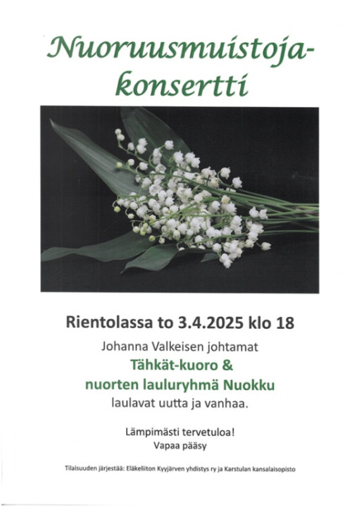 Nuoruusmuistoja-konsertti.