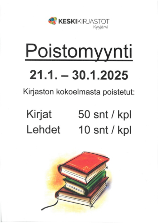 Poistokirjoja.