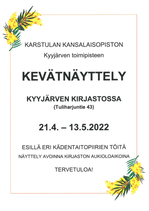 Kevätnäyttely juliste.