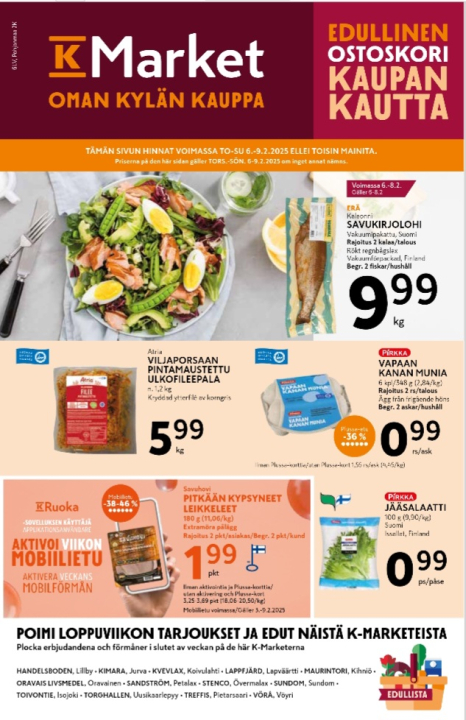 K-market ikiliikun viikonlopputarjoukset!