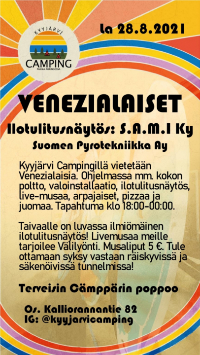 Venezialaiset Kyyjärvi Campingillä | Nopolanews
