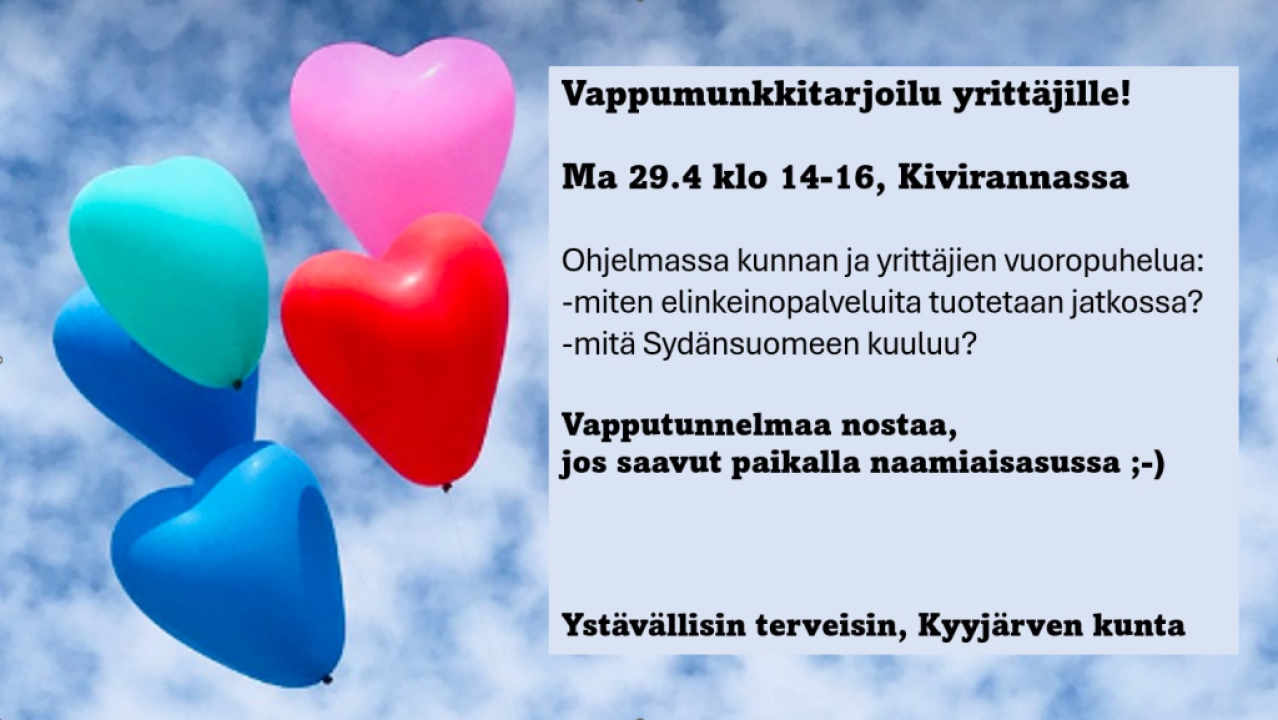 vappumunkkitarjoilun mainos.