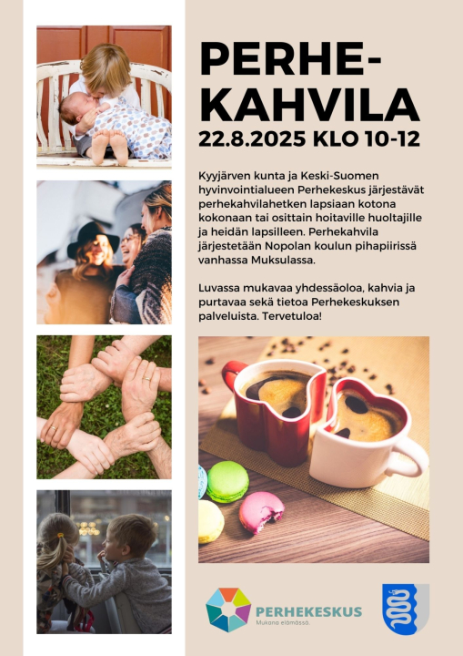 Perhekahvilan mainos