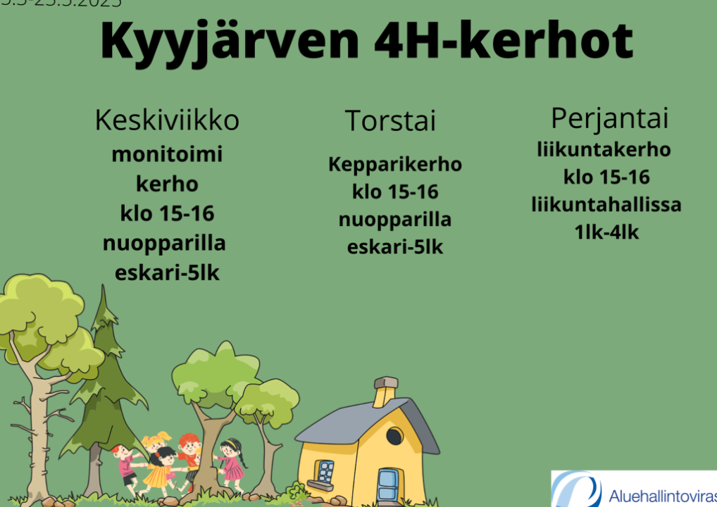 Kerhot alkavat viikolla 10 Tervetuloa!