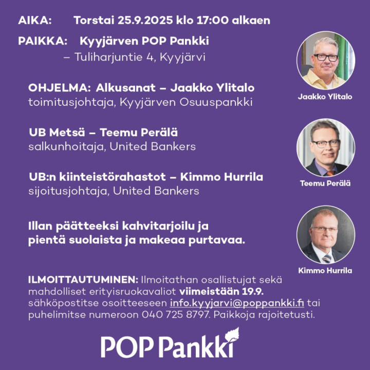 Sijoitusillan ohjelma