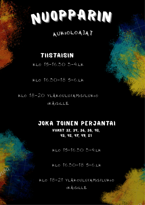 Nuopparin aukioloajat
