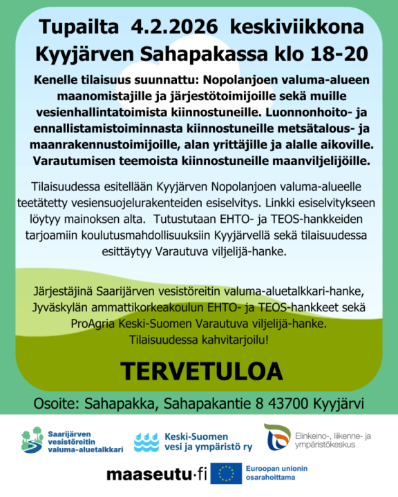 Kutsu tupailtaan Sahapakalle keskiviikkona 04.02.2026