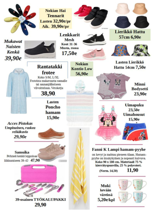 Tekstiiliä yms.