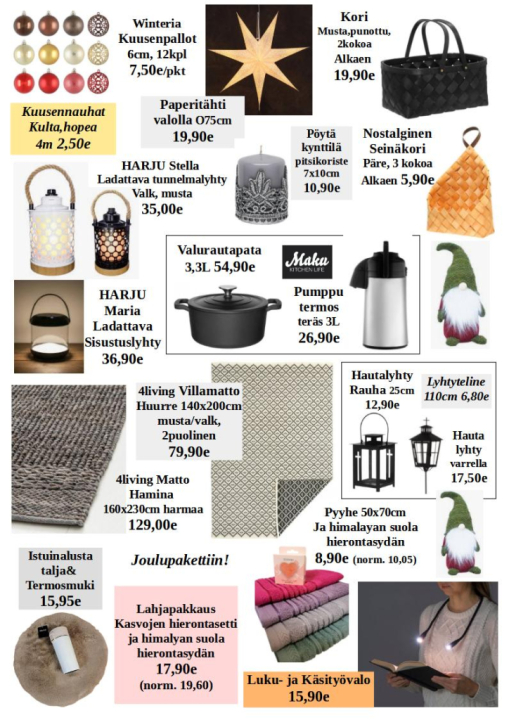 Ja näitäkin löytyy