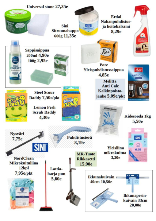 Erikoispuhdistusaineet