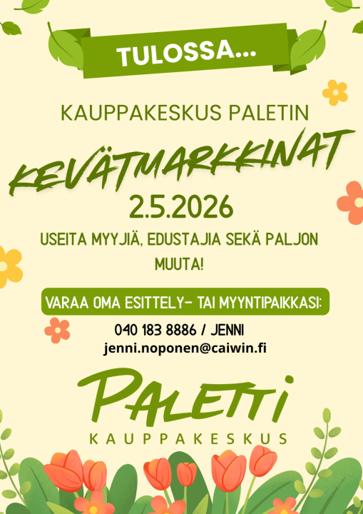 Kevätmarkkinat Paletissa