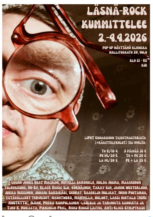 Läsnä-Rock juliste.