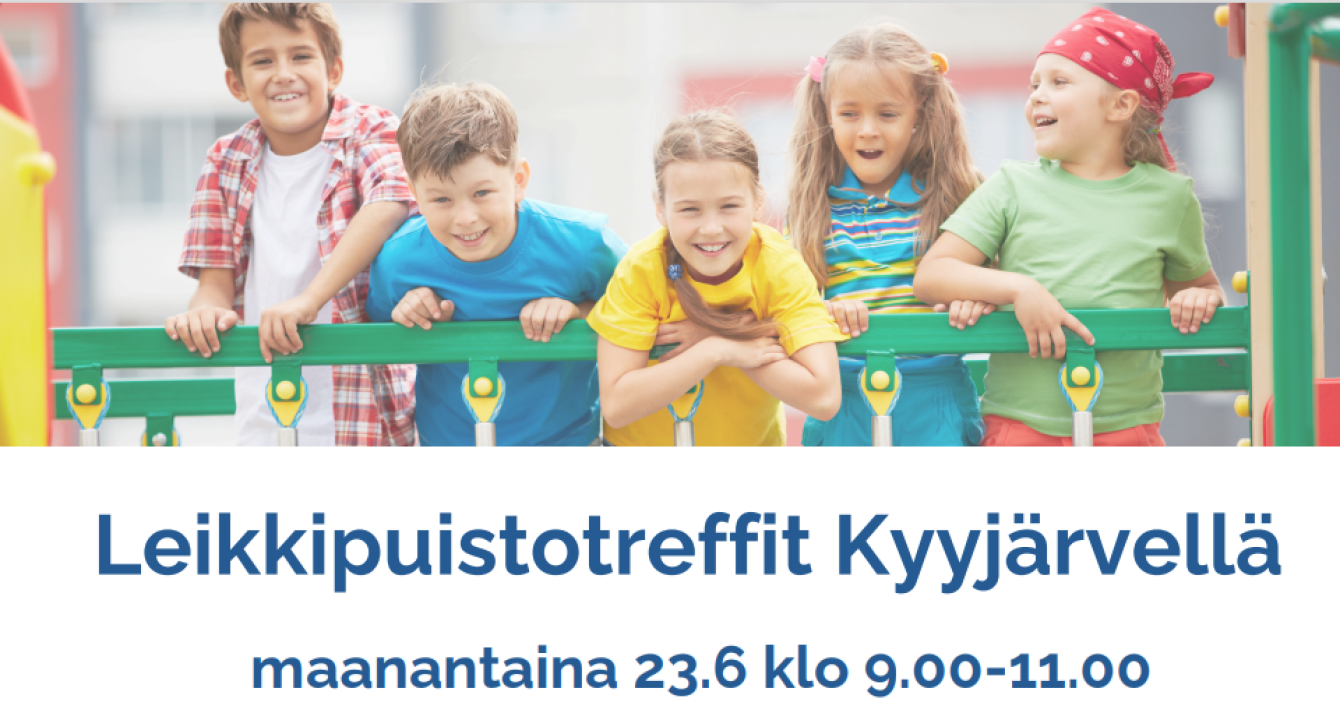 Leikkipuistotreffit Kyyjärvellä.