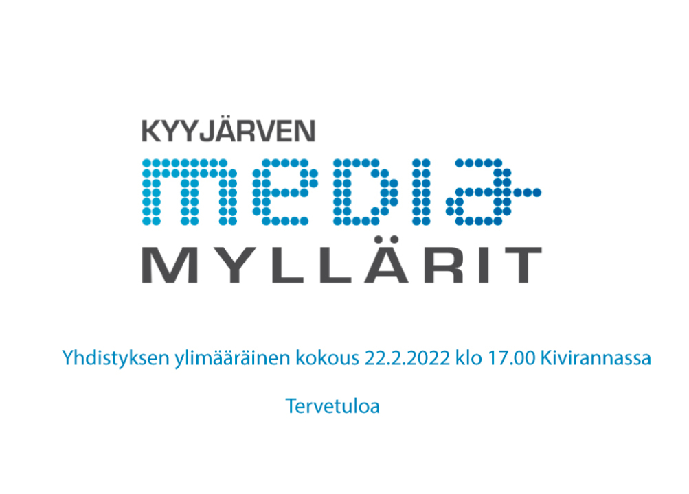 mediamyllärit logo ja kokouskutsu.