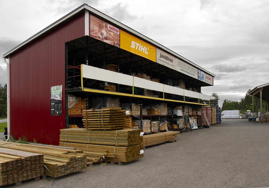 Kipakka ulkovarasto.