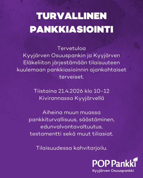 TURVALLINEN PANKKIASIOINTI