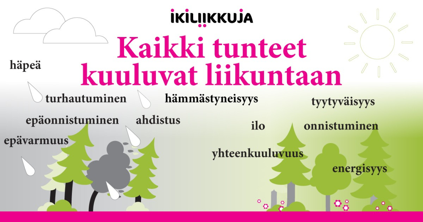 Kaikki tunteet kuuluvat liikuntaan