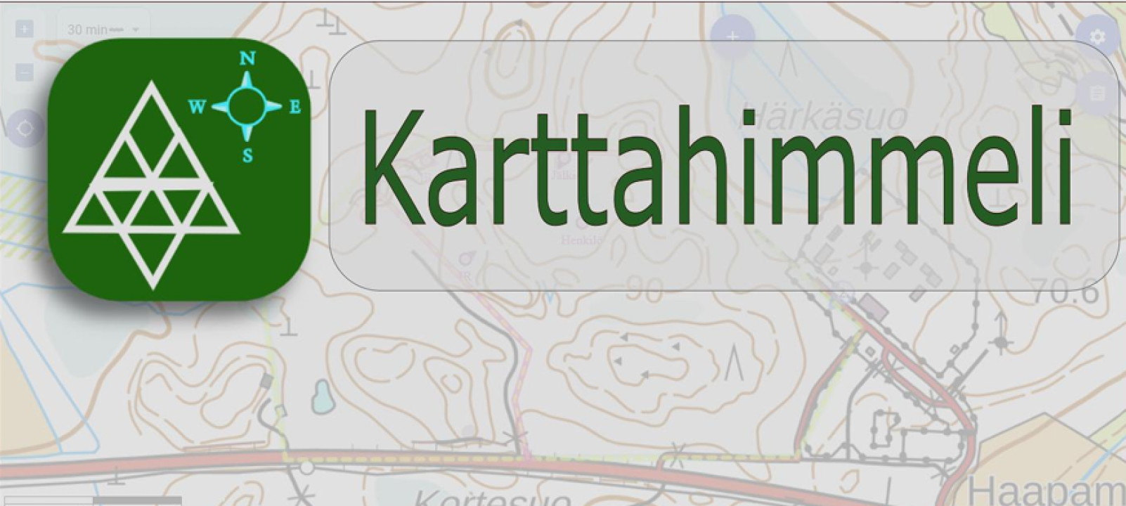 Karttahimmeli kokoaa yhteen alueen polut, paikat ja suunnat – kuin maastossa kulkevan kompassi, joka näyttää, miten yhteisö rakentuu kartan viivoista ja ihmisten liikkeistä.