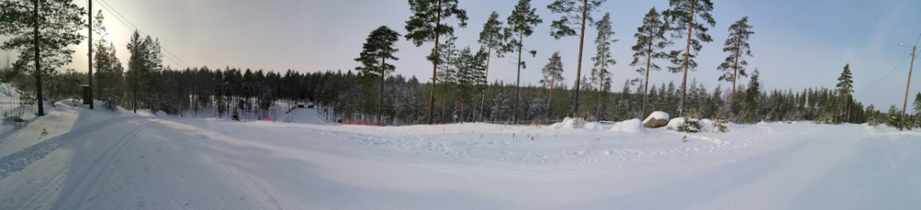 pulkkamäeltä alas