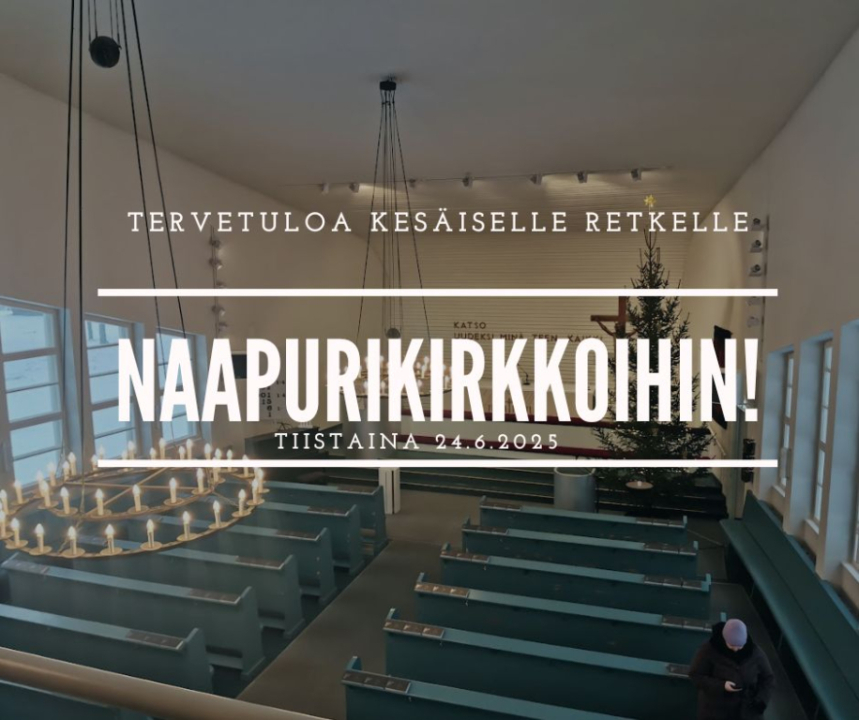 kannonkosken kirkosta kuva alttarille
