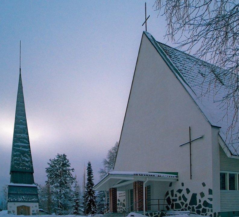 kirkko talvi