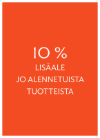 10% lisäale jo alennetuista tuotteista. Etu voimassa 18.1.2026 saakka
