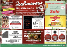 Joulunavaus Paletissa pe 28.11.